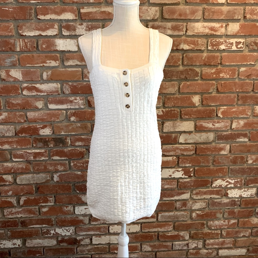 FP Beach White Knit Dress